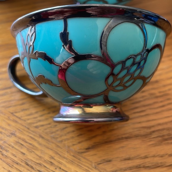 6 Vintage Winifred Rosenthal Thomas Germany Tea Cups - Picture 3 of 7